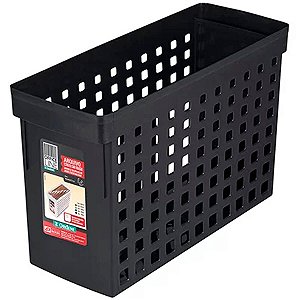 Arquivo Plastico Estreito C/Furacao Preto Ordene