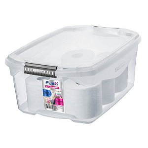 Caixa Organizadora Plastica 20L C/Trava Sr931 Sanremo