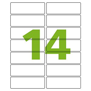 Etiqueta Adesiva  33.9 X 101.6 C/100Fls Carta