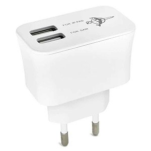 Fonte Carregador C/2 Usb Feitun