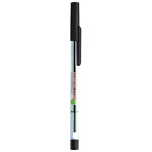 CANETA ESFEROGRAFICA 0.7MM FINA PRETA COMPACTOR