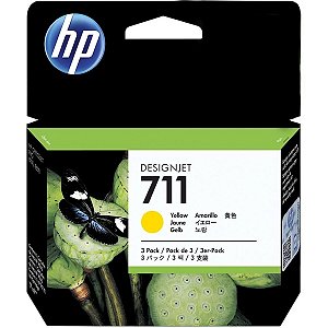 CARTUCHO 711 AMARELO ORIGINAL CZ36AB HP