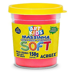 MASSA DE MODELAR SOFT 150G VERMELHO ACRILEX