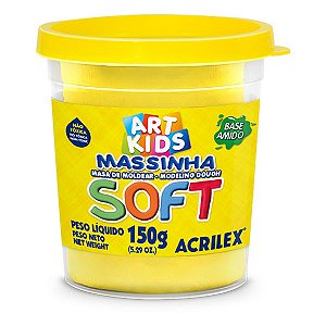 Massa De Modelar Soft 150G Amarelo Limao