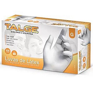 Luva Latex Descartavel G C/100 Talge