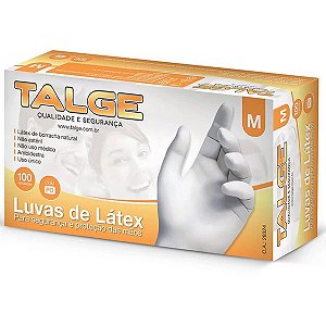 Luva Latex Descartavel M C/100 Talge