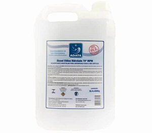 ALCOOL LIQUIDO ETILICO 70% 5L ADATA