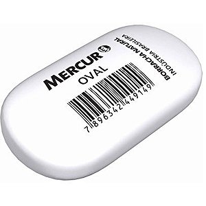 Borracha Branca Oval Mercur