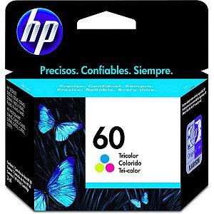 CARTUCHO 60 COLORIDO ORIGINAL CC643WB HP