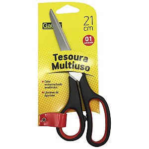 TESOURA MULTIUSO ACO INOX 21CM GATTE