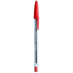 Caneta Esferografica 1.0Mm Vermelha Economic Compactor