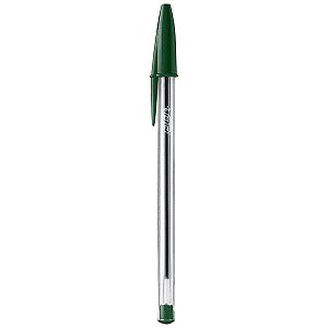 CANETA ESFEROGRAFICA 1.0MM VERDE BIC CRISTAL