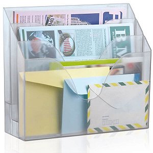 Organizador Escritorio Triplo Cristal Waleu