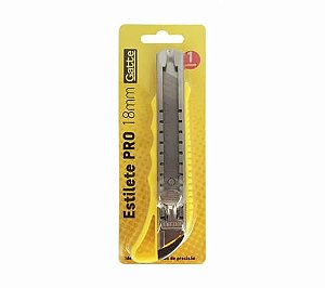 ESTILETE REFORCADO METAL LARGO 18MM GATTE