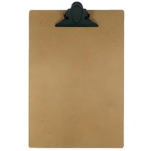 PRANCHETA OFICIO MADEIRA PRENDEDOR PLASTICO CARBRINK