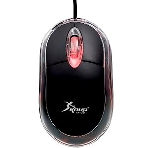 Mouse Com Fio Usb Preto Kp-M611 Knup