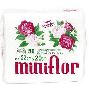 GUARDANAPO 22 X 20CM C/50 MINIFLOR