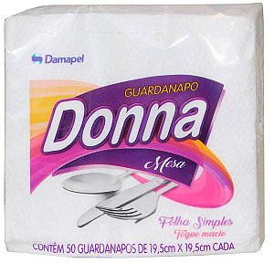 Guardanapo 19,5 X 19,5Cm C/50 Donna
