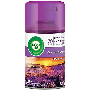 REFIL SUPORTE AUTOMATICO FRESHMATIC 250ML LAVANDA BOM AR