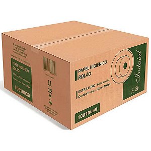PAPEL HIGIENICO ROLAO 8X300MT 100% CELULOSE FOLHA SIMPLES INDAIAL