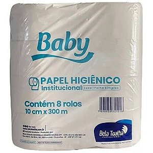 PAPEL HIGIENICO ROLAO 8X300MT BABY VIRGEM