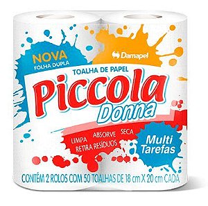 PAPEL TOALHA PICCOLA DONNA 100FLS