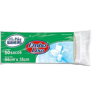 SACO P/LIXO BANHEIRO/PIA BC RL C/50