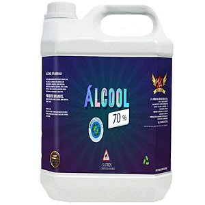 Alcool Liquido 70% 5L New Age