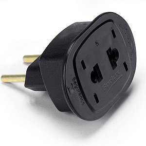 Adaptador Tomada 2P P/Nbr14136 Preto