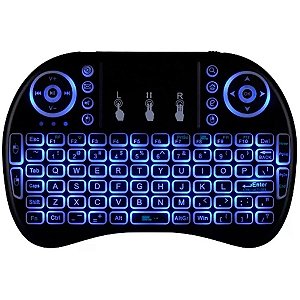 MINI TECLADO KEYBOARD SEM FIO WIRELESS ILUMIDADO LED