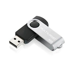 PEN DRIVE 8GB USB 2.0 TWIST MULTILASER