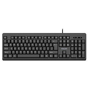 Teclado Usb Preto Design Compacto K224/Spk6224 Philips