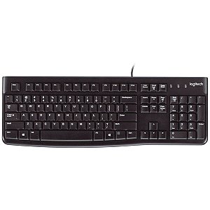 Teclado Com Fio Usb K120 Preto Logitech