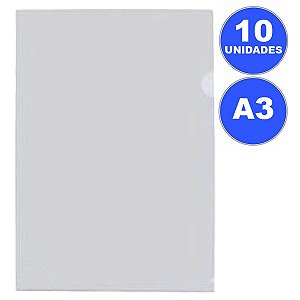 PASTA EM L A3 CRISTAL C/10 DAC