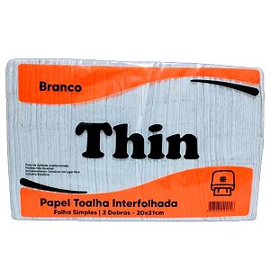 PAPEL INTERFOLHA 20X21 BRANCO THIN