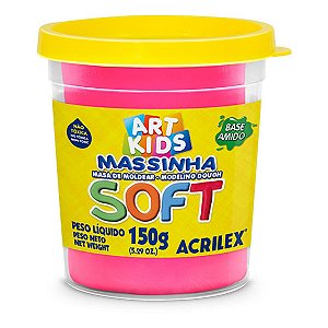 MASSA DE MODELAR SOFT 150G ROSA ACRILEX