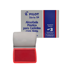 ALMOFADA P/CARIMBO N.3 VERMELHA PILOT