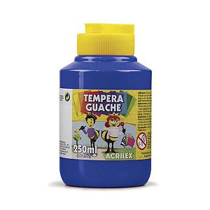 Tinta Guache 250Ml Azul Turquesa Acrilex