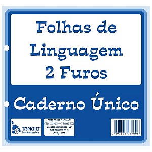 FOLHA LINGUAGEM 2 FUROS C/500 FLS TAMOIO