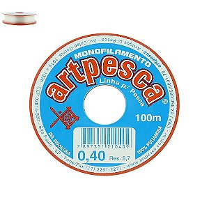 Linha Nylon 0.40Mm C/100Mts Artpesca
