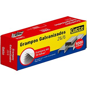 GRAMPO GALVANIZADO 26/6 C/5000 GATTE