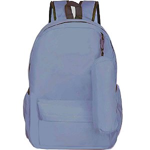 Mochila S/Estampa Azul Pastel