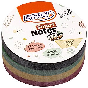 Bloco Adesivo 45X45 Vintage 200Fls Brw