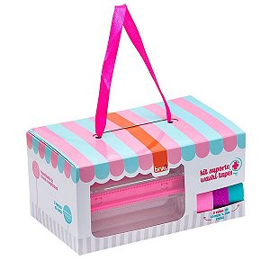 KIT SUPORTE WASHI TAPE C/3 FITAS BRW
