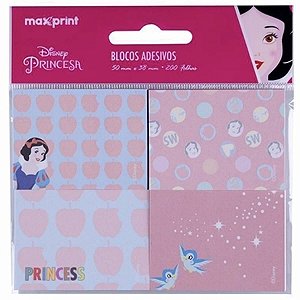 BLOCO ADESIVO 38X50 DISNEY BRANCA DE NEVE 200FLS MAXPRINT