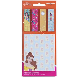 KIT BLOCO ADESIVO DISNEY BELA 150FLS MAXPRINT