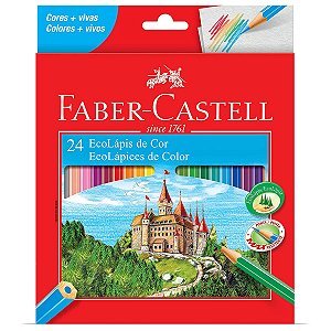 LAPIS DE COR 24 CORES VIVAS FABER CASTELL