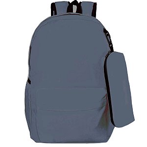 MOCHILA S/ESTAMPA AZUL GREY