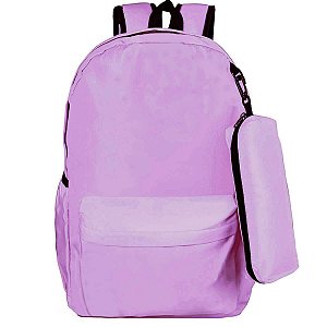 MOCHILA S/ESTAMPA LILAS PASTEL