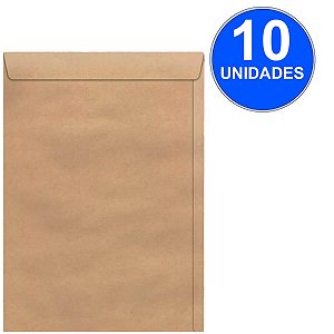 Envelope Saco Kraft 110X170 80G C/10